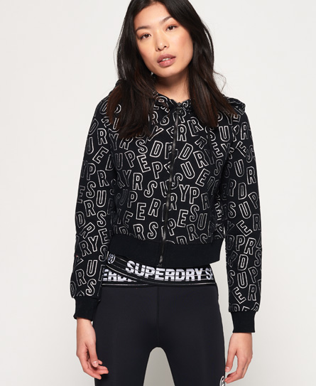 Superdry Ace Metallic Hoodie Met Rits superdry kopen in de aanbieding Superdry Ace Metallic Hoodie Met Rits superdry kopen in de aanbieding