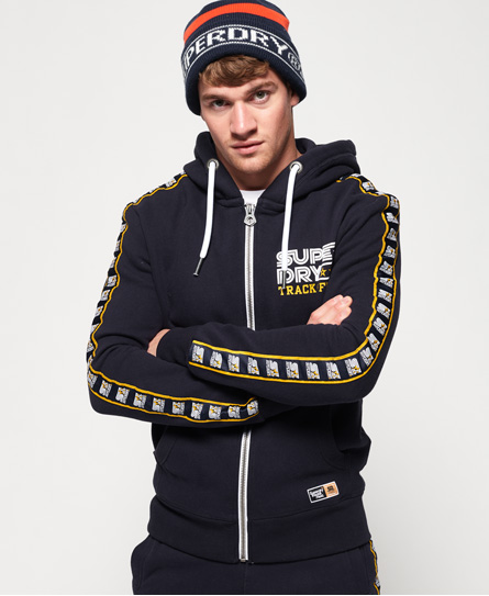 Superdry Triple Star Track Hoodie Met Rits superdry kopen in de aanbieding