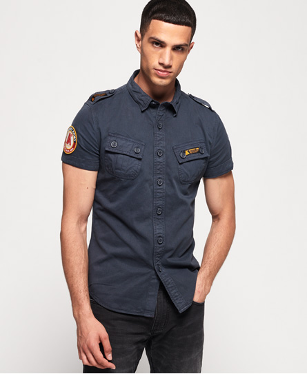 Superdry Hybrid Army Corps Light Overhemd superdry kopen in de aanbieding