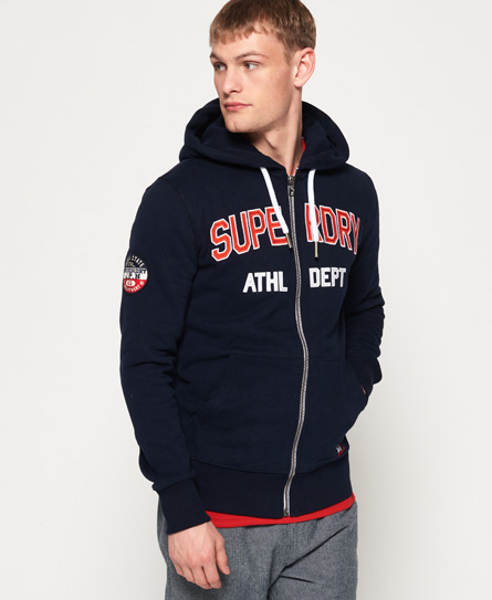 Superdry Academy Sport Hoodie Met Rits In Applique superdry kopen in de aanbieding Superdry Academy Sport Hoodie Met Rits In Applique superdry kopen in de aanbieding