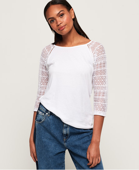 Superdry Geborduurde Top Met Lange Raglanmouwen superdry kopen in de aanbieding Superdry Geborduurde Top Met Lange Raglanmouwen superdry kopen in de aanbieding