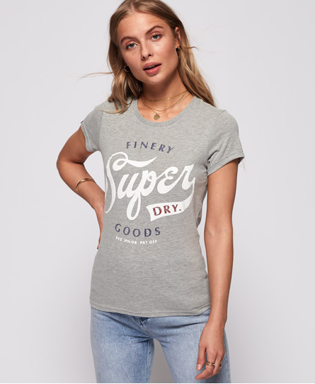 Superdry Finery Goods T-shirt In Grey | ModeSens