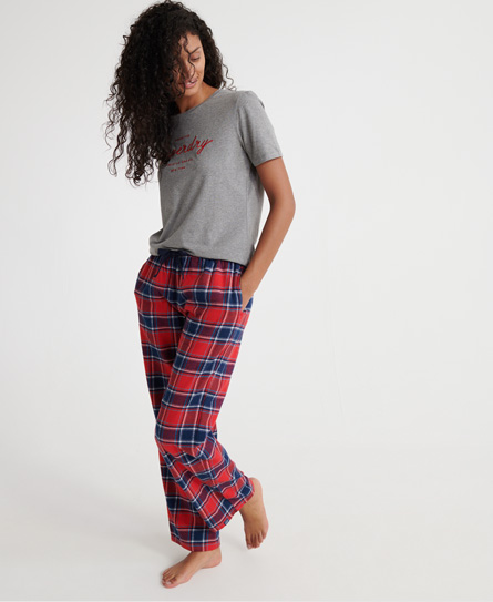 SUPERDRY ORGANIC COTTON BELLA BRUSHED PJ BOTTOMS,215902020001733J019