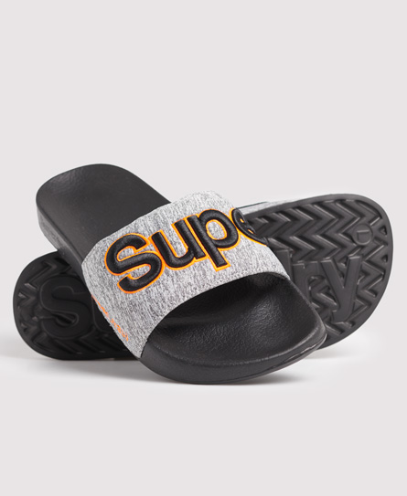 SUPERDRY CLASSIC EMBROIDERED POOL SLIDERS,1098618900031QOG003