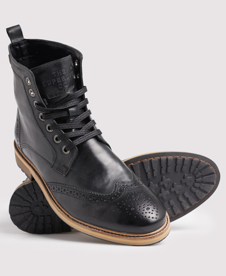 Superdry Shooter Boots In Black