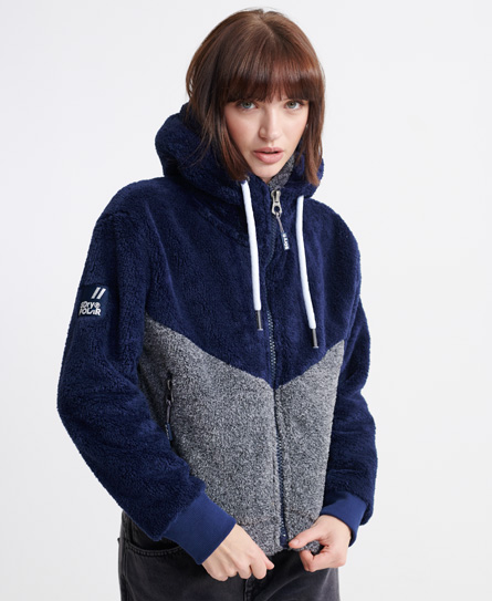 superdry double zip through hoodie