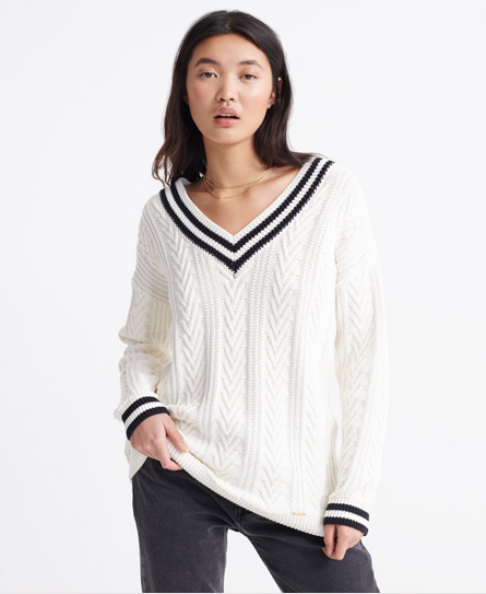 superdry v neck jumper