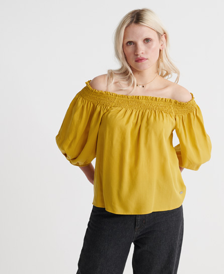 SUPERDRY DESERT OFF SHOULDER TOP,21030250002577SD020