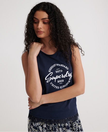 SUPERDRY JESSICA GRAPHIC LACE TANK TOP,2103026000384GKV019