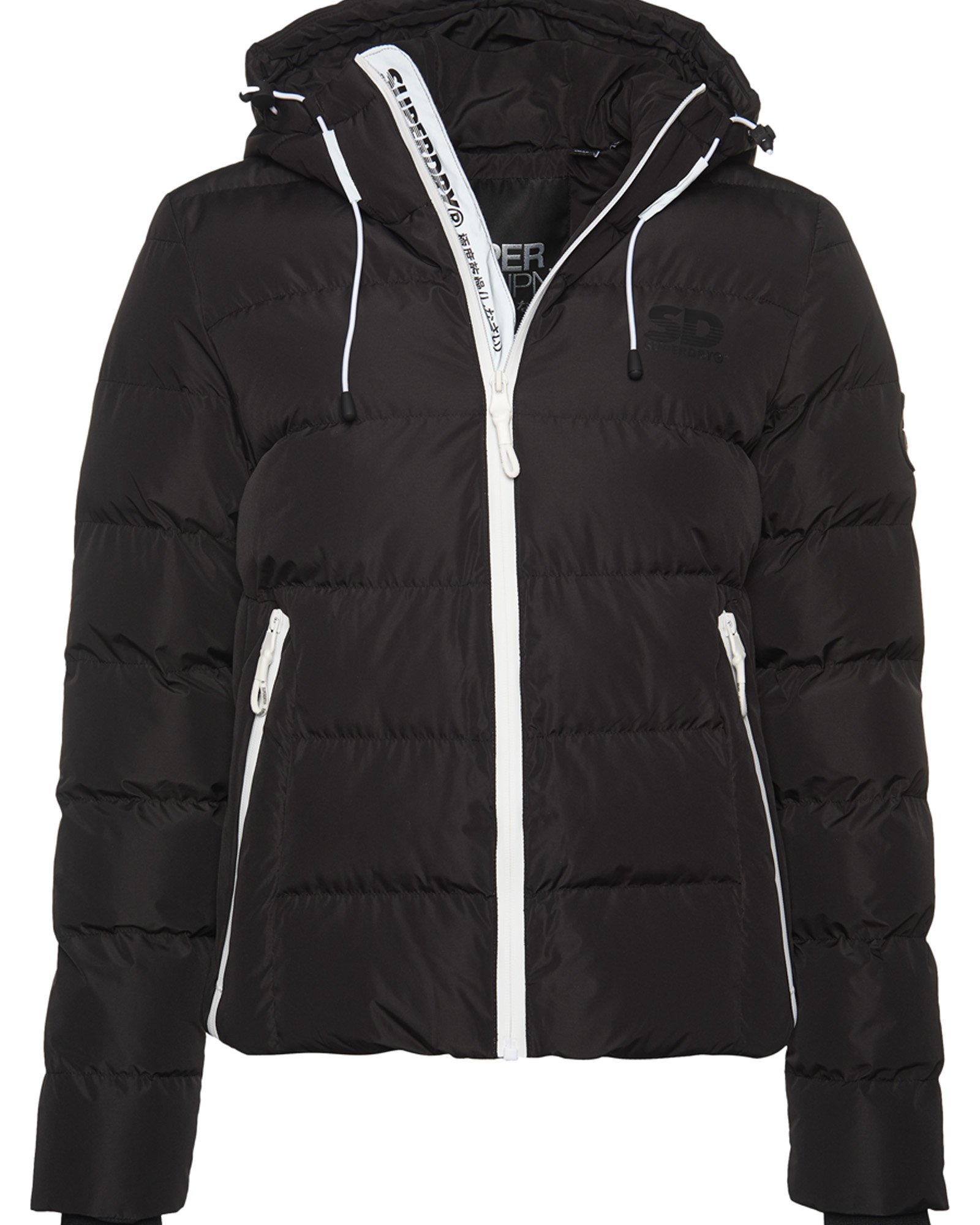 superdry spirit puffer icon jacket black