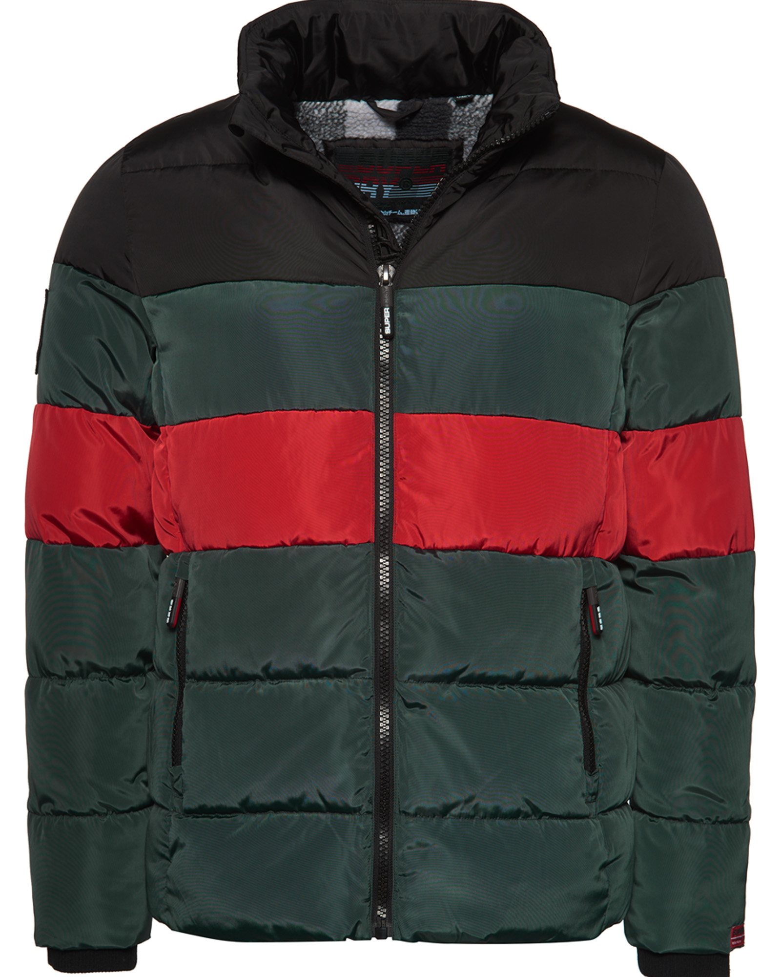 Superdry Mens Colour Stripe Sports Puffer Jacket
