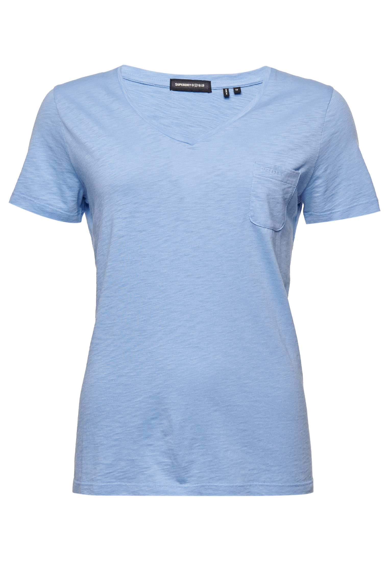 Superdry Womens Organic Cotton Pocket V-Neck T-Shirt | eBay