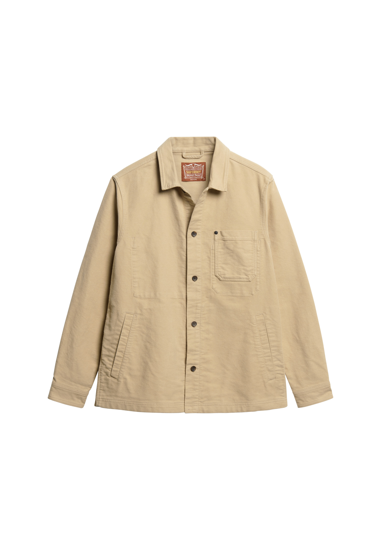 Superdry Mens The Merchant Store - Moleskin Overshirt - Picture 14 of 14