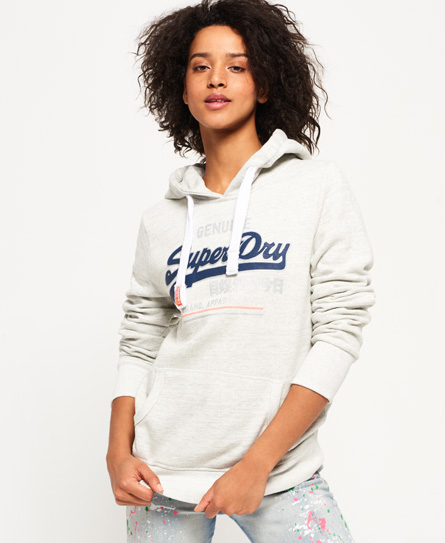 Superdry Vintage Logo Canvas Hoodie superdry kopen in de aanbieding