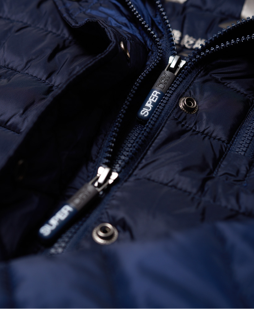 superdry luxe fuji double zip hooded jacket