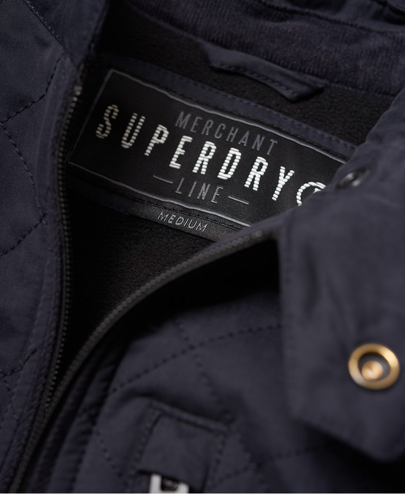 superdry microfibre quilted jacket