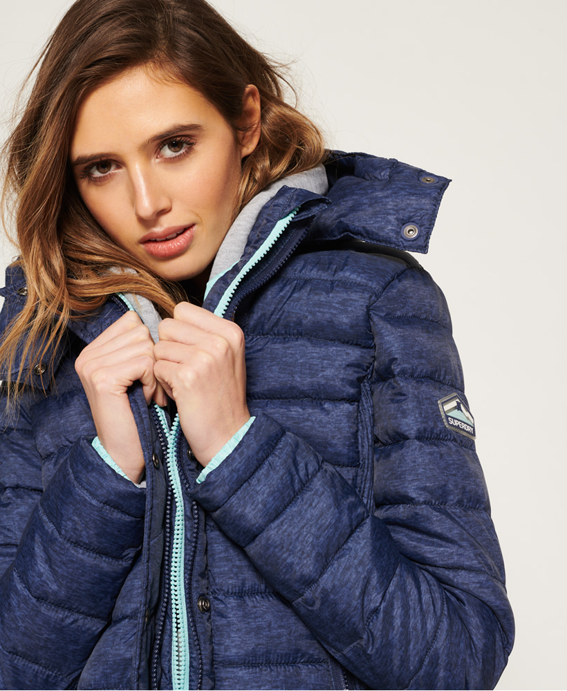 Superdry Womens Fuji Slim Double Zip Hooded Jacket eBay