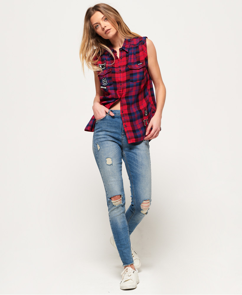 Superdry Womens Sleeveless Badged 