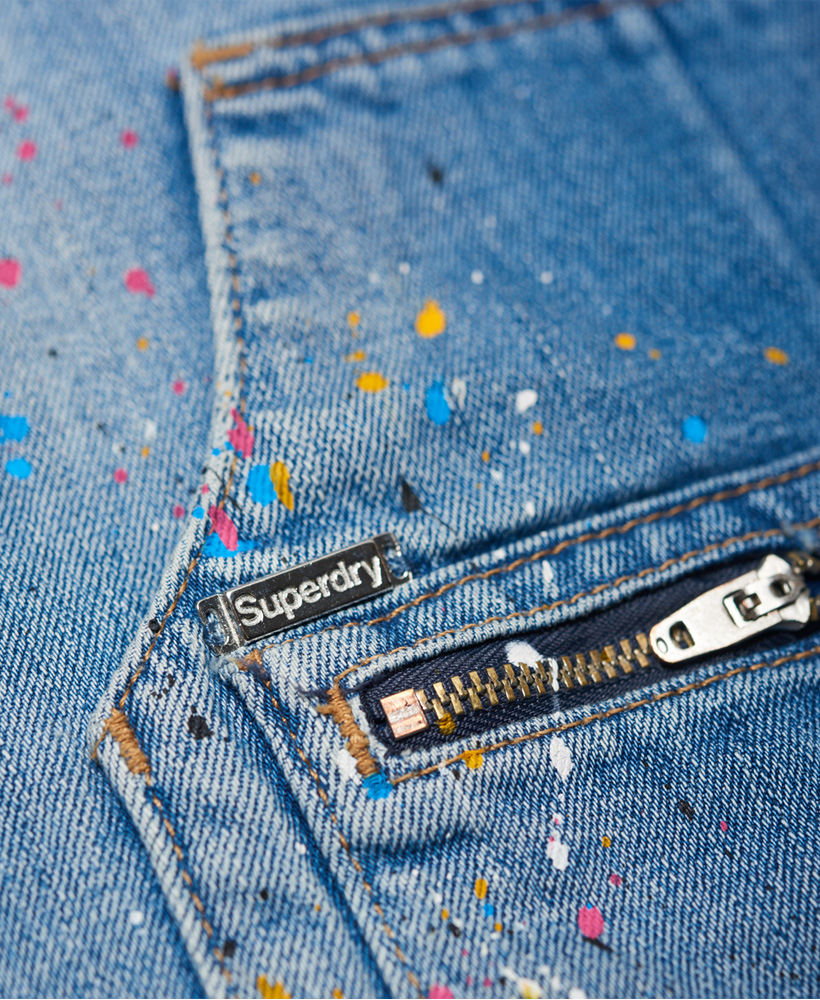 superdry denim dungaree dress