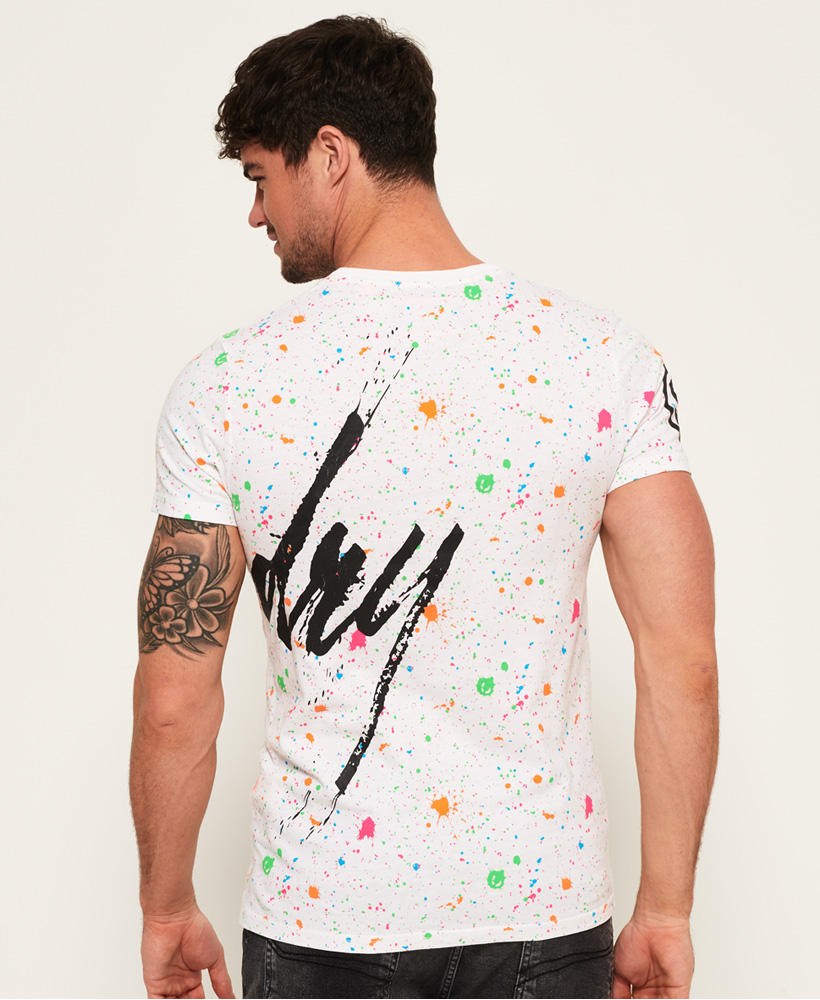 paint splatter shirt men's