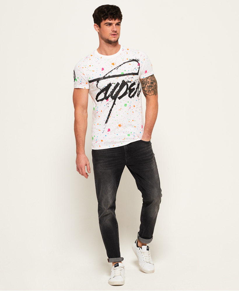 paint splatter t shirt