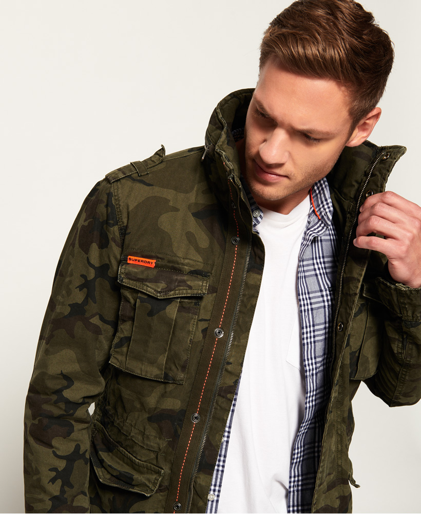 Superdry Mens Classic Rookie Military Jacket | eBay