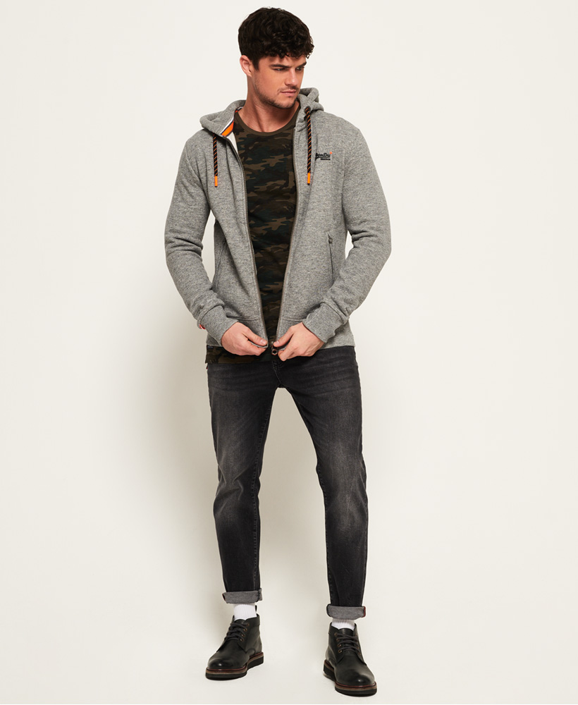 orange label hyper pop zip hoodie