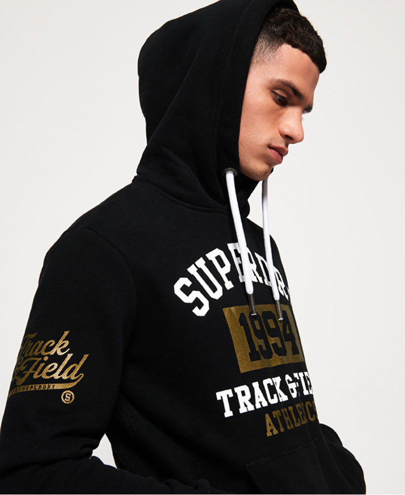 superdry 1994 metallic hoodie