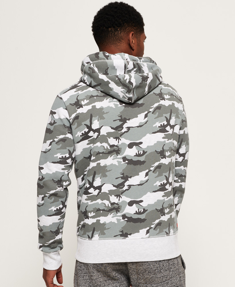 superdry vintage logo camo hoodie