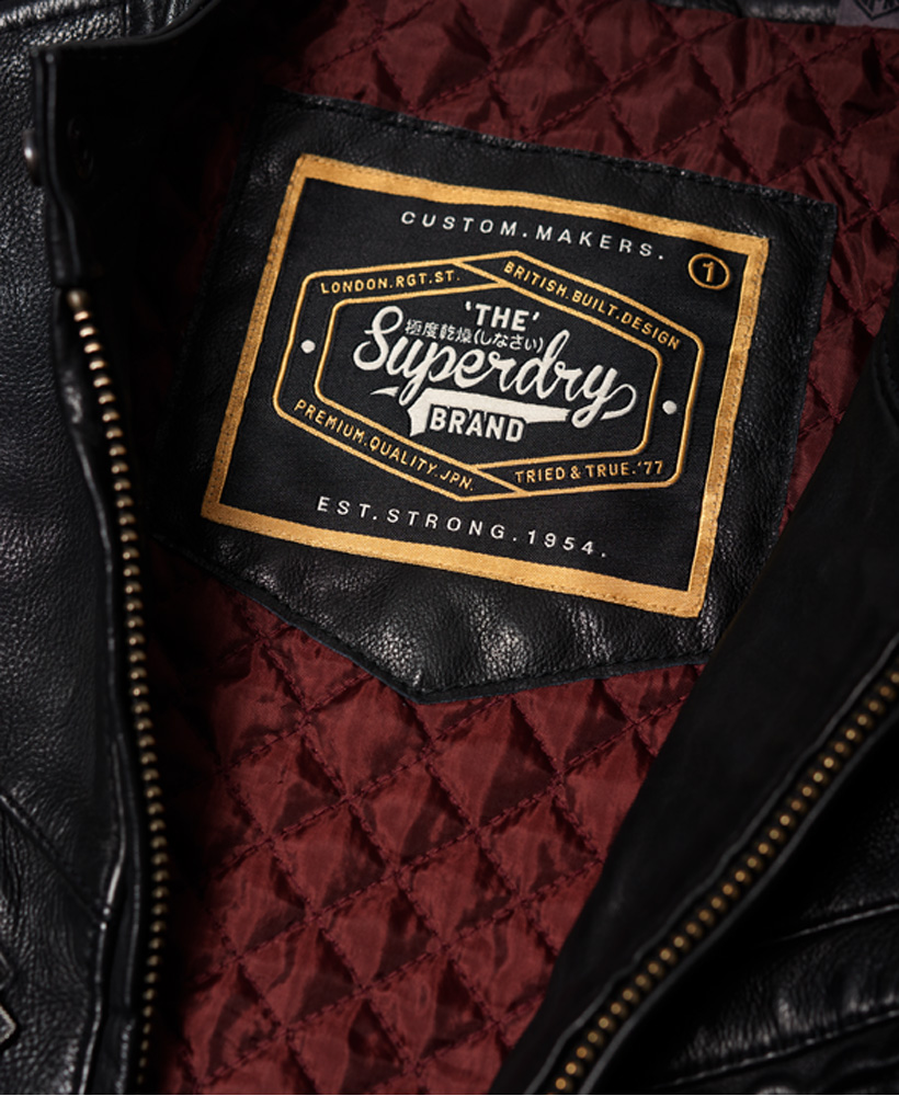 superdry super speed leather jacket