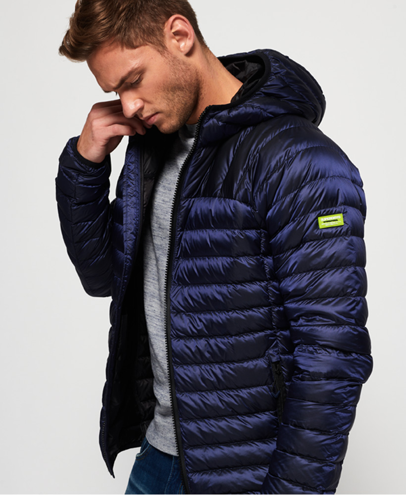 Superdry Mens Core Down Hooded Jacket 