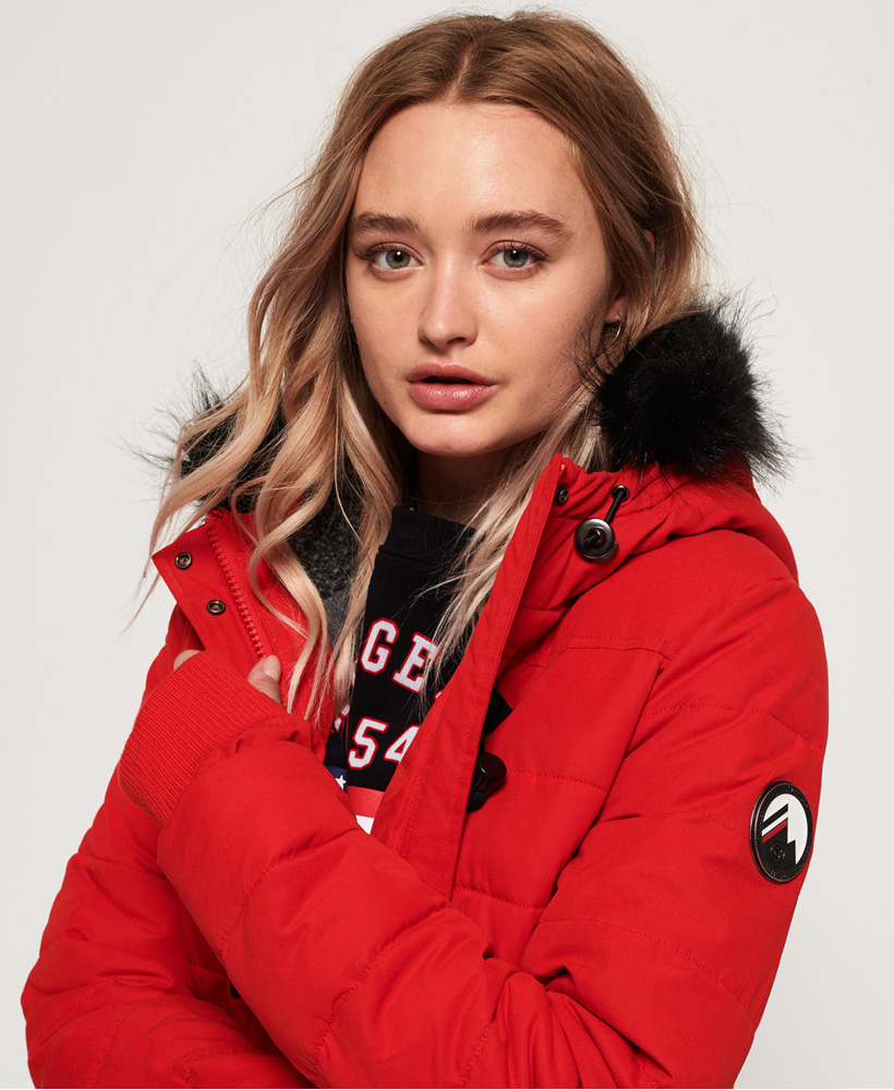 microfibre toggle puffer jacket
