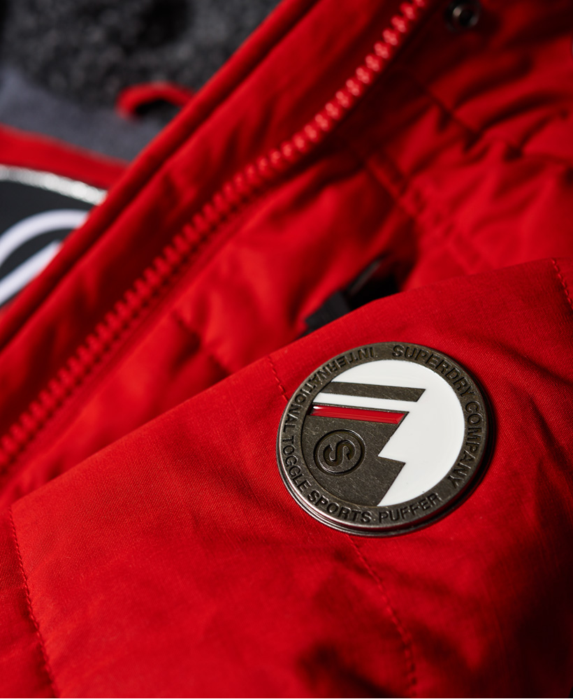 microfibre toggle puffer jacket