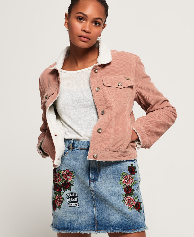 superdry cord girlfriend jacket