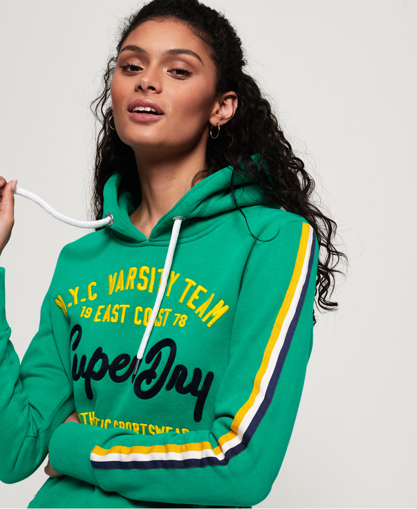 Superdry Womens Nyc Varsity Embroidery Hoodie | eBay