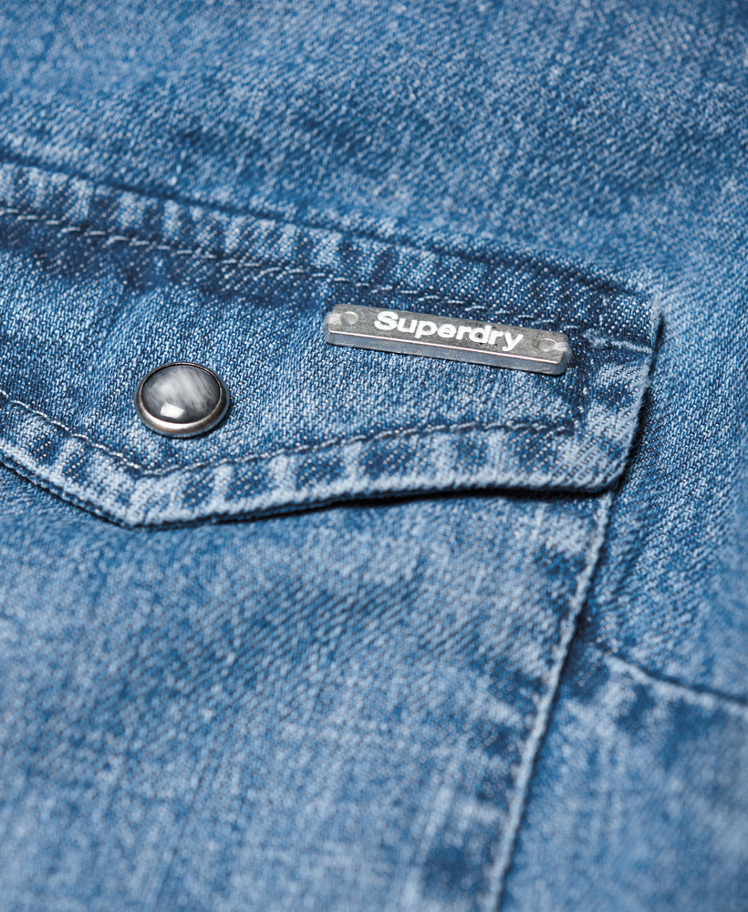 superdry womens denim shirt