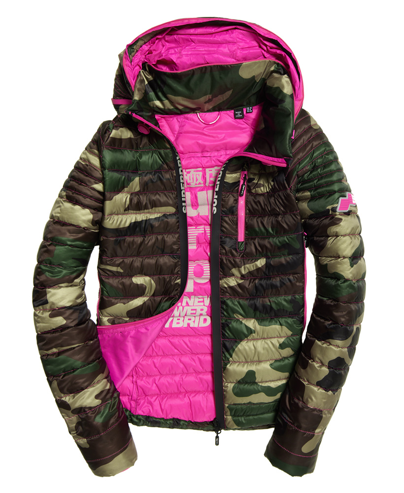 Superdry Womens Power Pop Camo Jacket eBay
