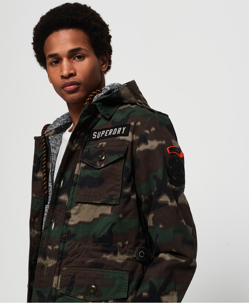 superdry military storm hooded jacket