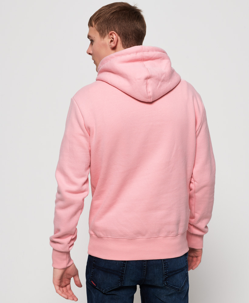 superdry mens pink hoodie