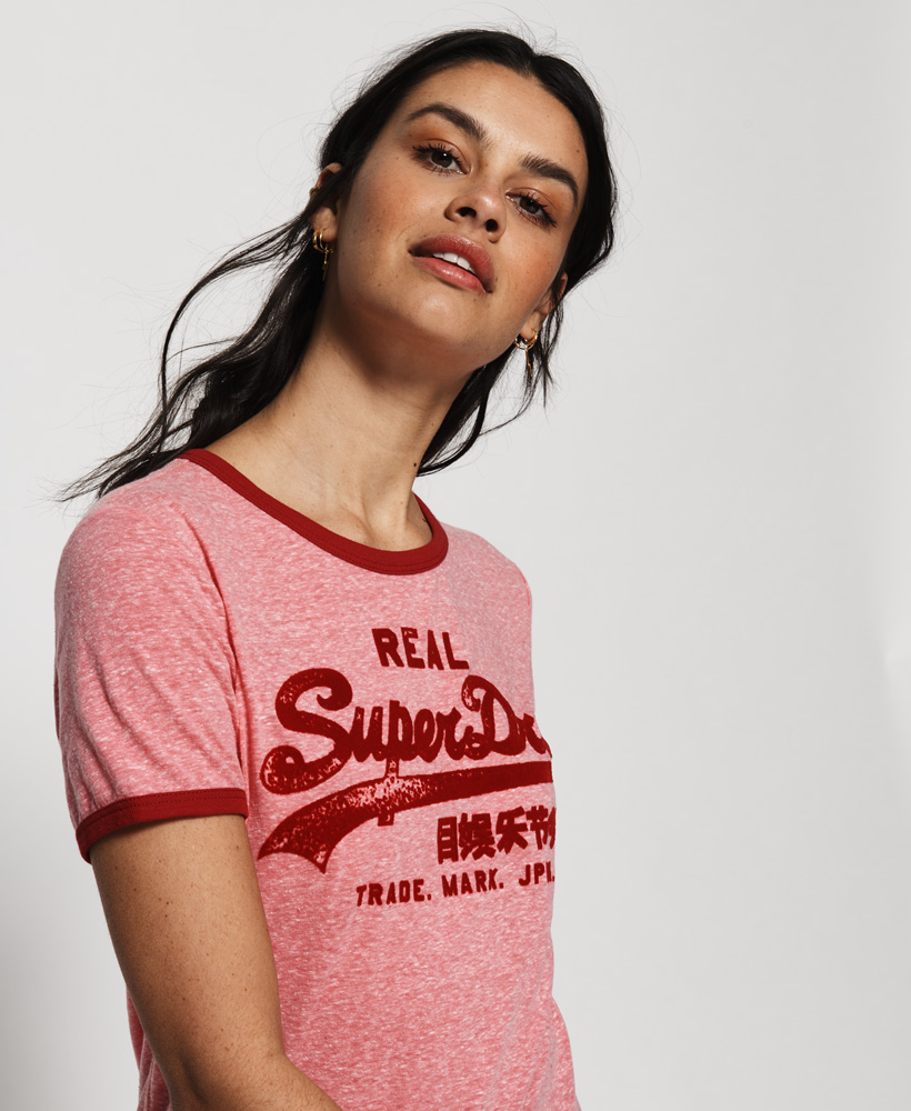 Superdry Womens Vintage Logo Retro Ringer T-Shirt | eBay