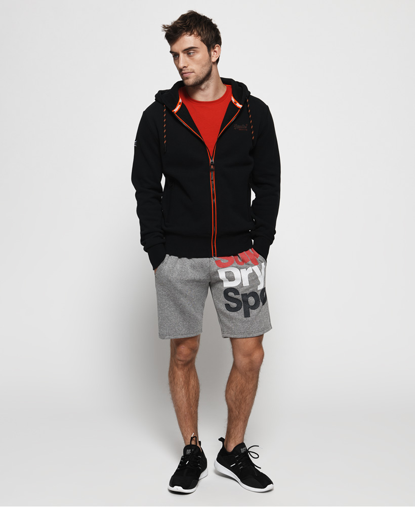 superdry orange label urban zip hoodie