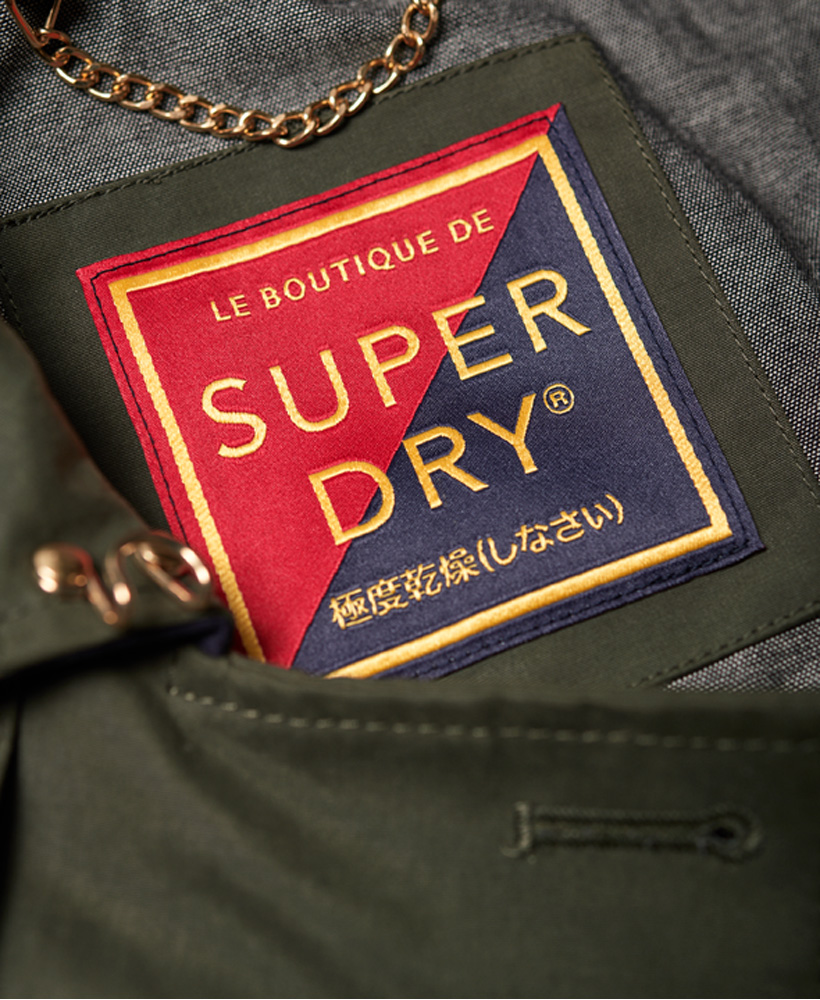 Superdry Womens Cropped Azure Trench 