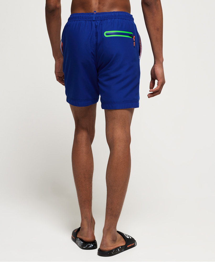 black polo swim shorts