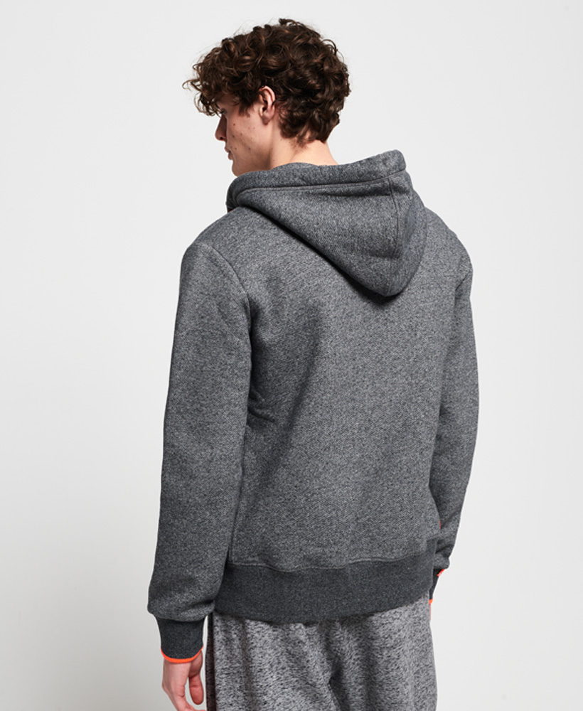 orange label hyper pop zip hoodie