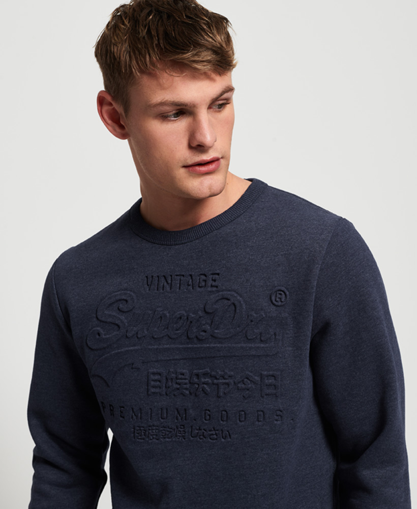 Superdry Mens Premium Goods Embossed Debossed Sweatshirt | eBay