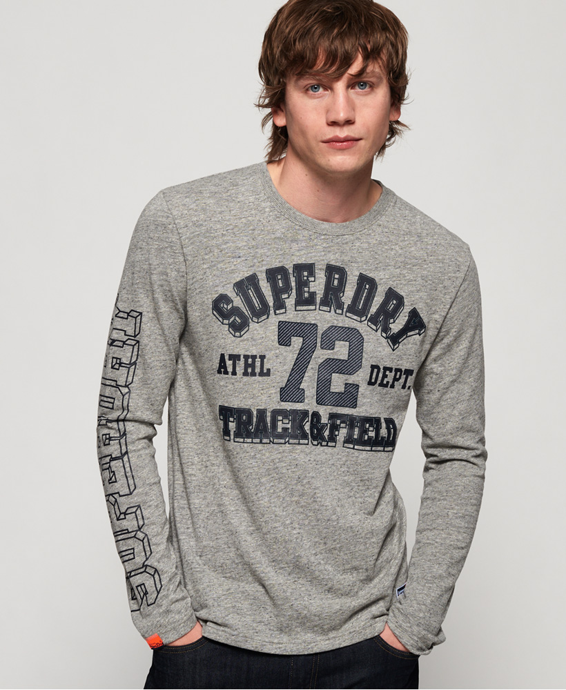 Superdry Mens Track & Field Long Sleeve T-Shirt | eBay