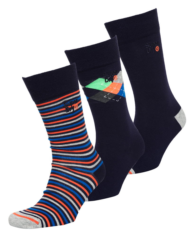 Superdry Mens Sports Socks Casual Smart City Socks 3 Pack & 5 Pack Socks 