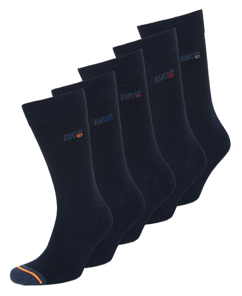 Black BNWT Superdry NEW Men's 5 Pack Socks 