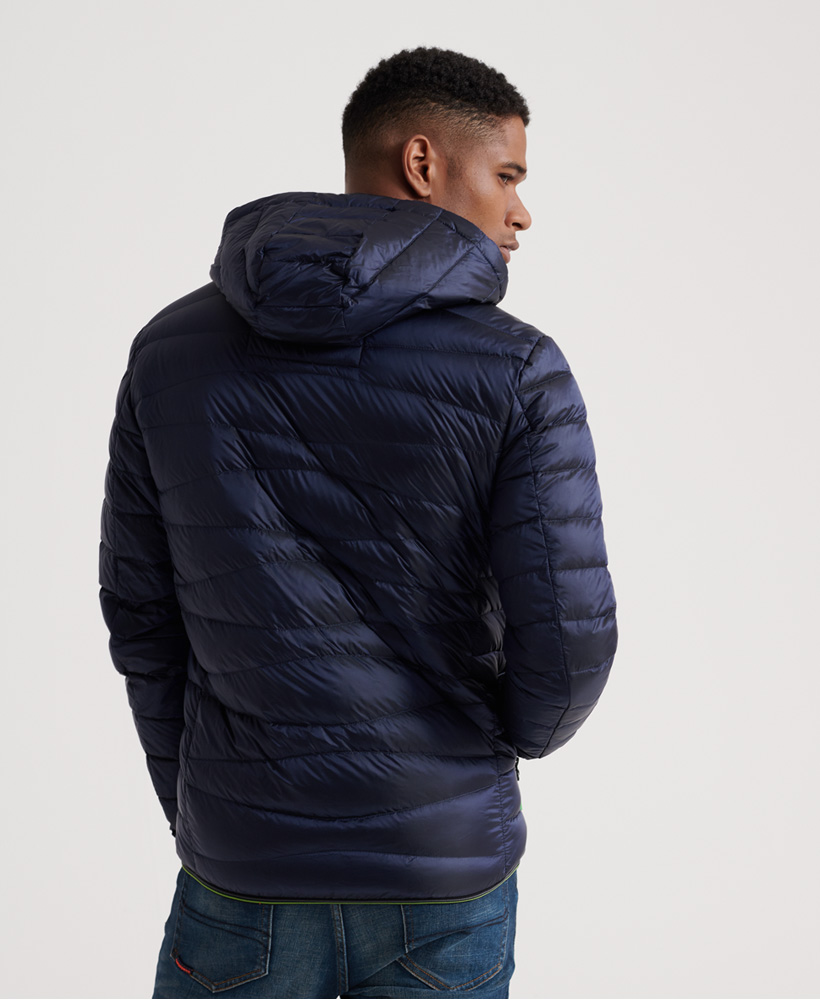 superdry clarendon down hooded jacket