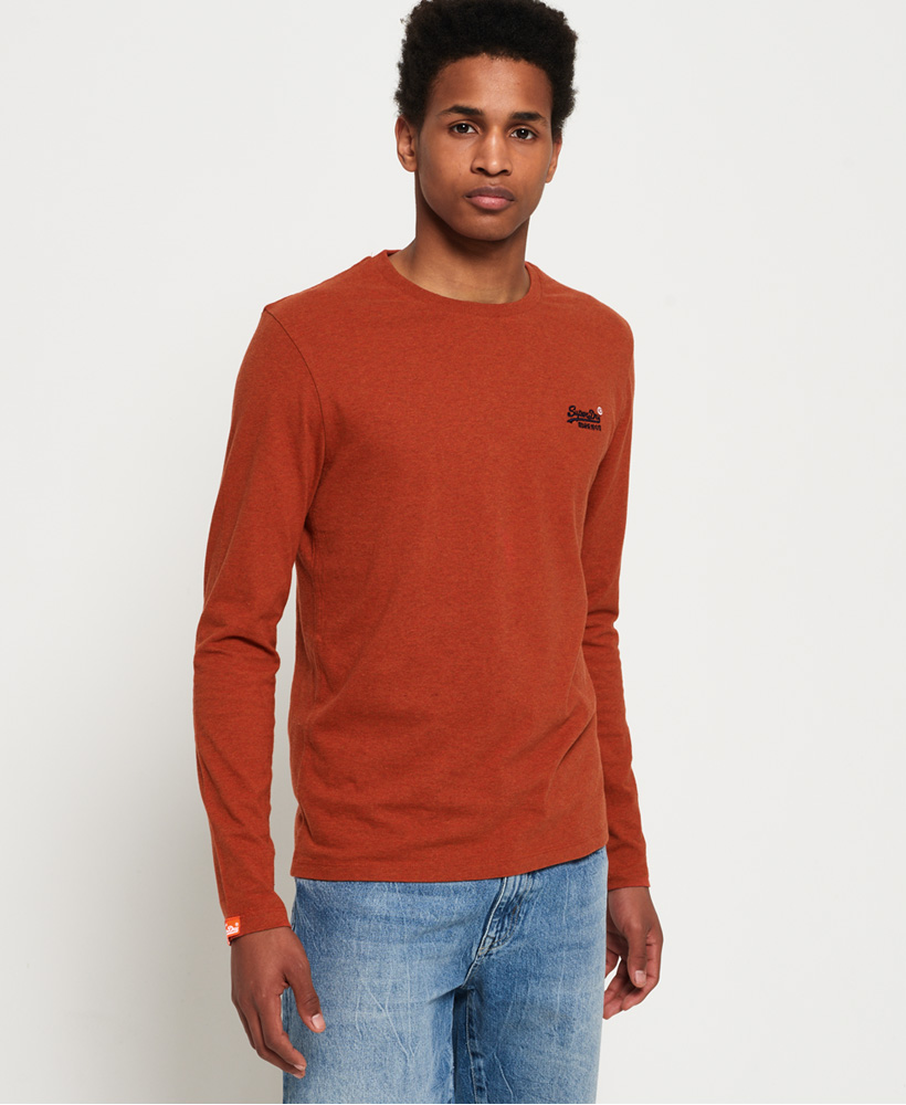 Superdry Mens 'Orange Label Vintage' T-Shirt Long Sleeved 